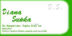 diana supka business card